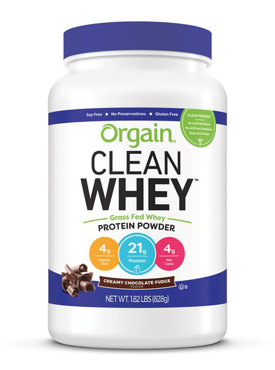 orgain clean whey protein powder