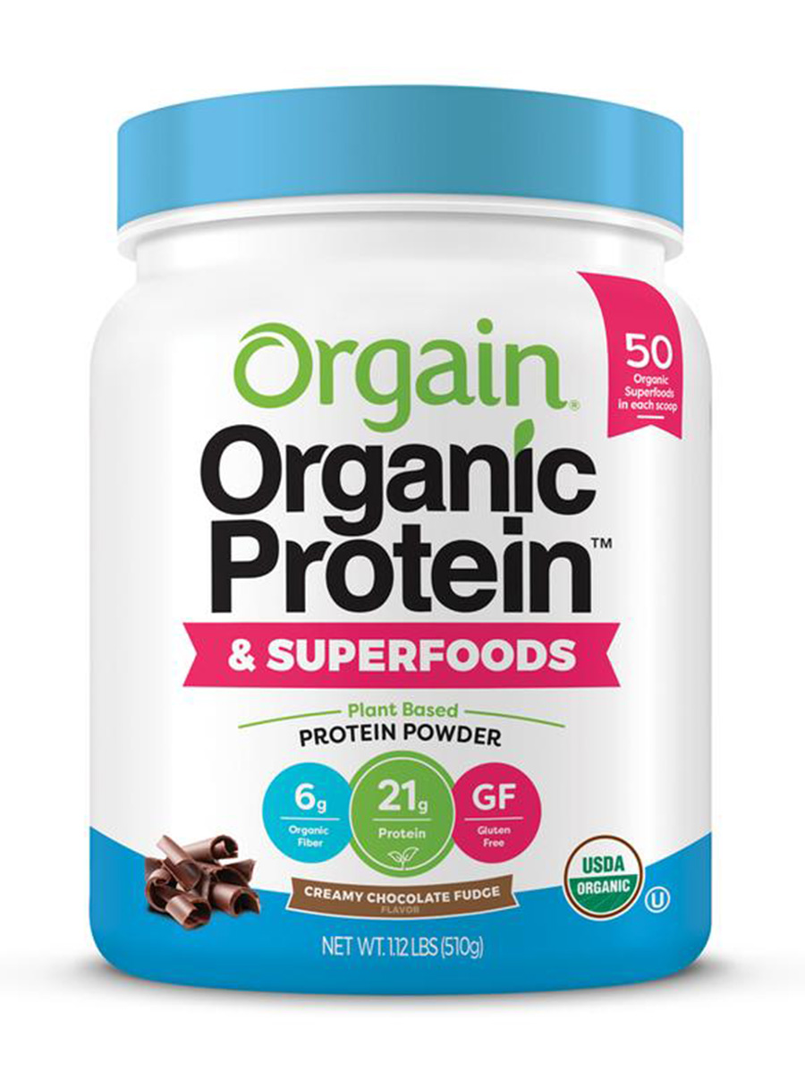 orgain organic plant based protein superfoods powder